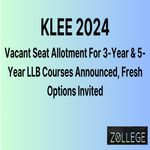 KLEE 2024 Announced Vacant Seat Allotment for 3 Year And 5 Year LLB Courses Announced